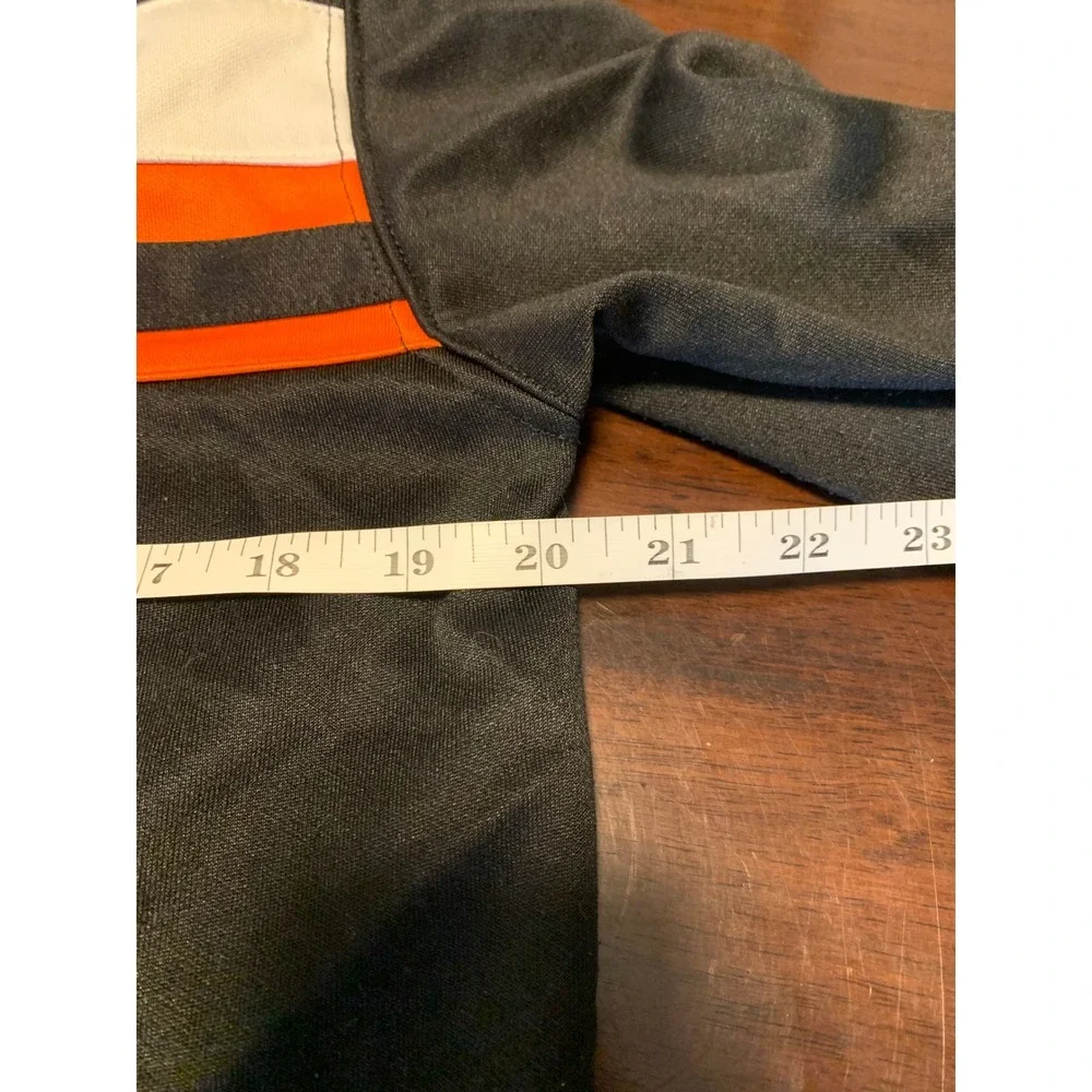 Harley-Davidson Zip Up Track Jacket Black Orange White Logo Size L 16/18